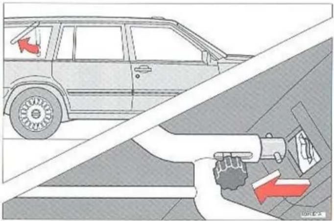 VOLVO S90 (1998) - Bagageruimte, 5-deurs model - Ladingnet - 2