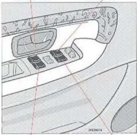 VOLVO S90 (1998) - Elektrisch bediende raammechanismen - 1