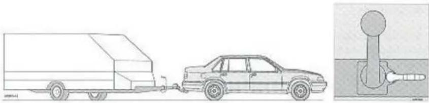 VOLVO S90 (1998) - Een caravan of aanhangwagen - 1