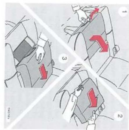 VOLVO V70 (2002) - Comfortkussen voor de buitenste zitplaatsen (extra) - 1