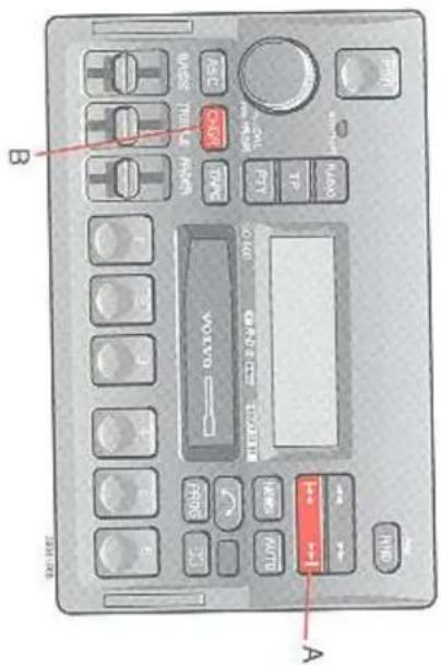 PAN RADIO TP PTY ASCII CHGR TAPE BASSE TRUSTLE POMER NHD A NEWS AUTO VOLVO FORDS B 100 MHz