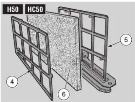 H50 HC50 ④ ⑥ ⑤