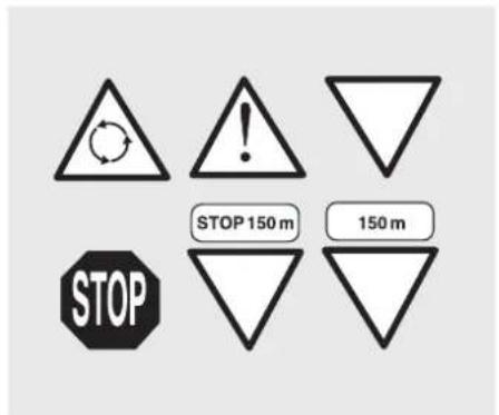 STOP STOP 150 m 150 m