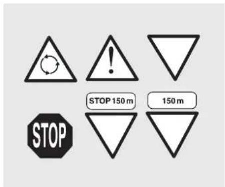 STOP STOP 150 m 150 m