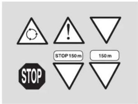 STOP STOP 150 m 150 m