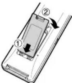 KENWOOD BD-7000 - De batterijen in de afstandsbediening plaatsen - 3