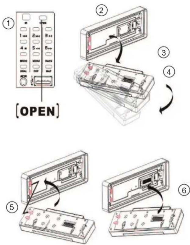 AKAI ACAC100N - Afnemen van het bedieningspaneel - 1