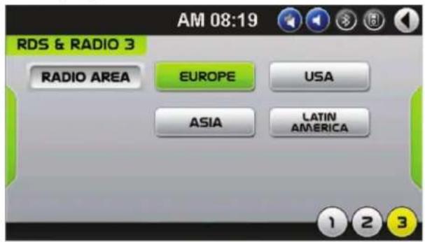RDS & RADIO 3 AM 08:19 RADIO AREA EUROPE USA ASIA LATIN AMERICA