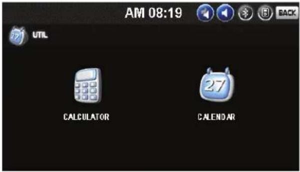 AM 08:19 UTIL CALCULATOR CALENDAR