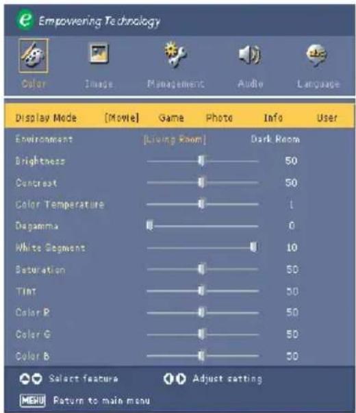 ACER PH110 - Gebruikersbesturingen - 1