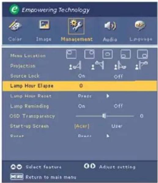ACER PH110 - OSD Transparency - 1