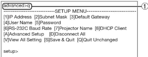 SHARP PGD40W3D - Terugkeren naar het hoofdmenu (ADVANCED[Q]Return to Main Menu) - 1