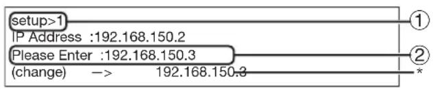 SHARP PGD40W3D - Instellen van het IP adres ([1]IP Address) - 1