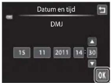 Datum en tijd DMJ 15 11 2011 14 : 30 OK