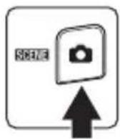 NIKON Coolpix S4150 - Druk in de opnamestand op de knop en tik op SCINE. - 1