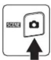 NIKON Coolpix S4150 - Druk in de opnamestand op de knop en tik op SCENE. - 1