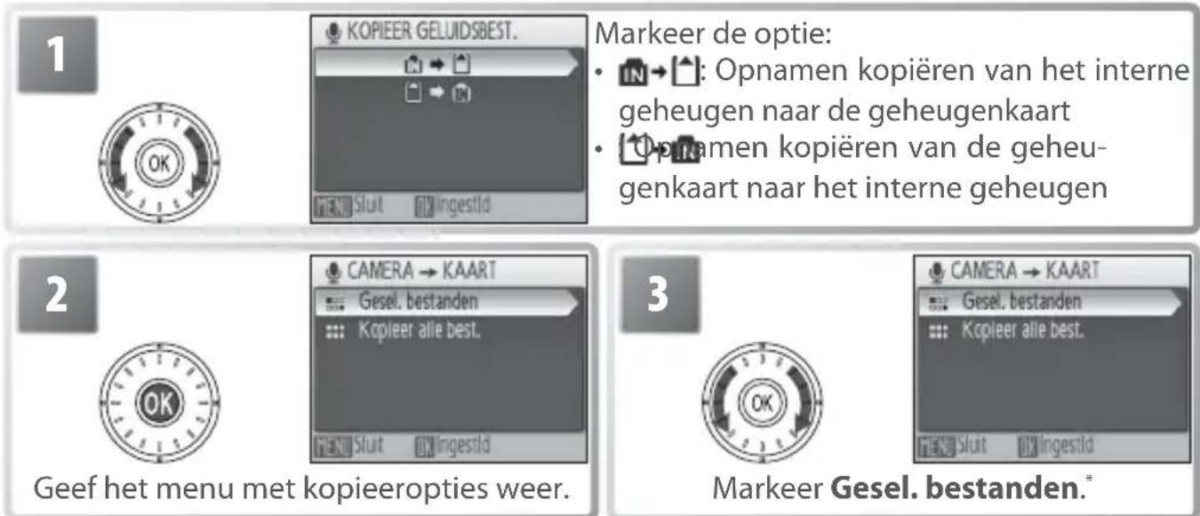 NIKON Coolpix S6 - Spraakopnamen kopieren - 1