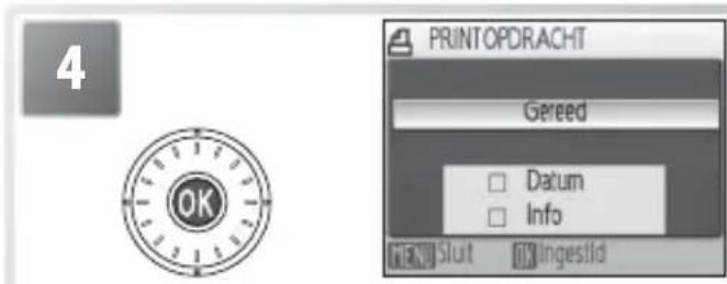 4 PRINTOPDRACHT Gereed Datum Info OPEN SLUT INVESTID