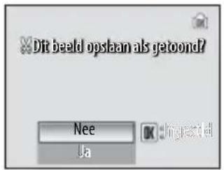 Dit beeld opslaan als getoond? Nee Ja