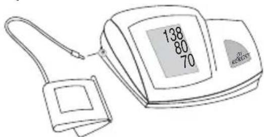 MICROLIFE BP 3BXO-A - Aansluiten van de manchetslang - 1