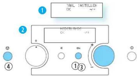TAPL INSTELLEN OK HEDDERLANDS OK ①③ ④