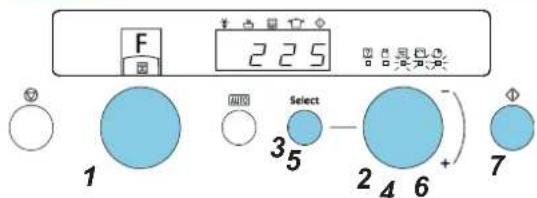 F 2 2 5 1 3 5 Select 2 4 6 + 7