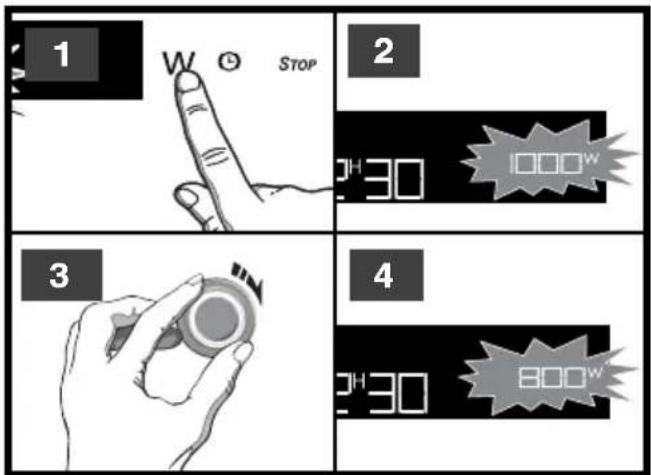 1 W STOP 2 30 4 30 800W