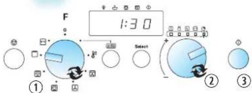 F 1:30 Select ① ② ③