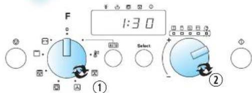 F 1:30 Select ① ②