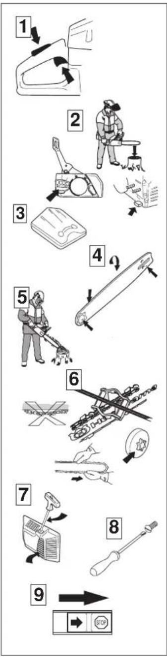 HUSQVARNA 254XP - Dagelijks onderhoud - 1