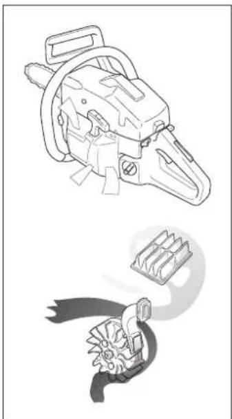 HUSQVARNA 394XP - Centrifugaal reinigen "Air Injection" - 1