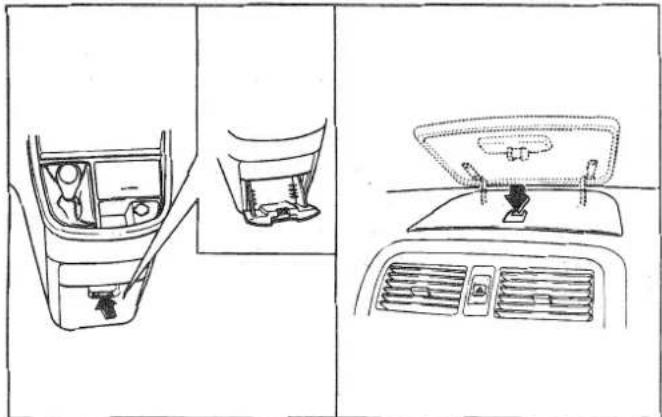 KIA Carnival II - Bergruimte in de console - 1