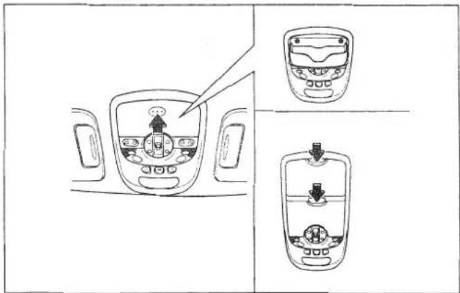 KIA Carnival II - Opbergvak voor zonnebril (indien van toepassing) - 1