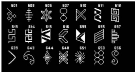 601 603 605 607 610 611 612 613 614 615 616 633 635 637 639 643 644 648 651 653 656