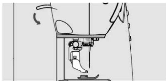 BERNINA 5 Series 530 QE - Naaivoetzool bevestigen - 1