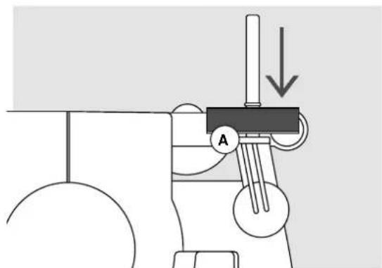 BERNINA 5 Series 550 QE - Garenkloshouder verticaal - 2