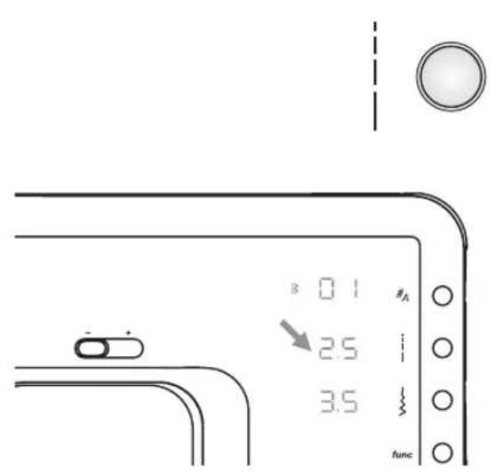 B 0.1 #A 2.5 3.5 func