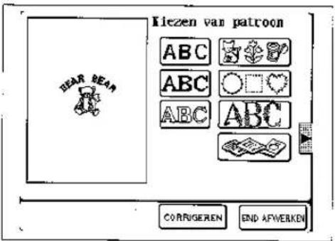 KEIEN VAN PATROON BEAR BEAR ABC ABC ABC ABC CORRIGEREN END AFWERKEN