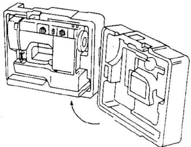 BROTHER VX-510 - Inpakken van de Machine - 1