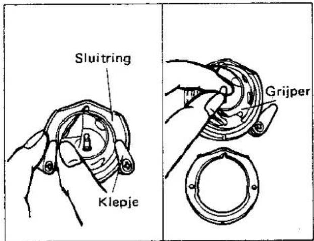 Sluitring Klepje Grijper