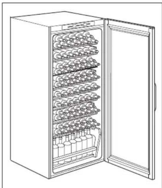 AEG SWD81800G0 - Disposição do vinho - 1