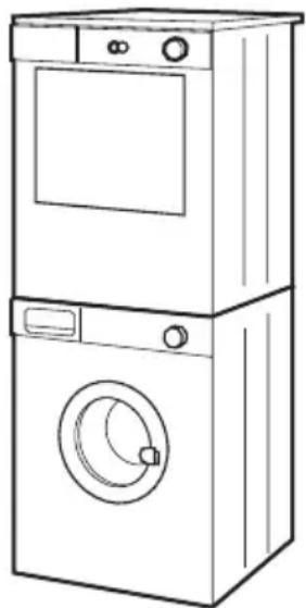 ELECTROLUX EDE1074PDW - SPECIALE ACCESSOIRES Stapelkit - 1