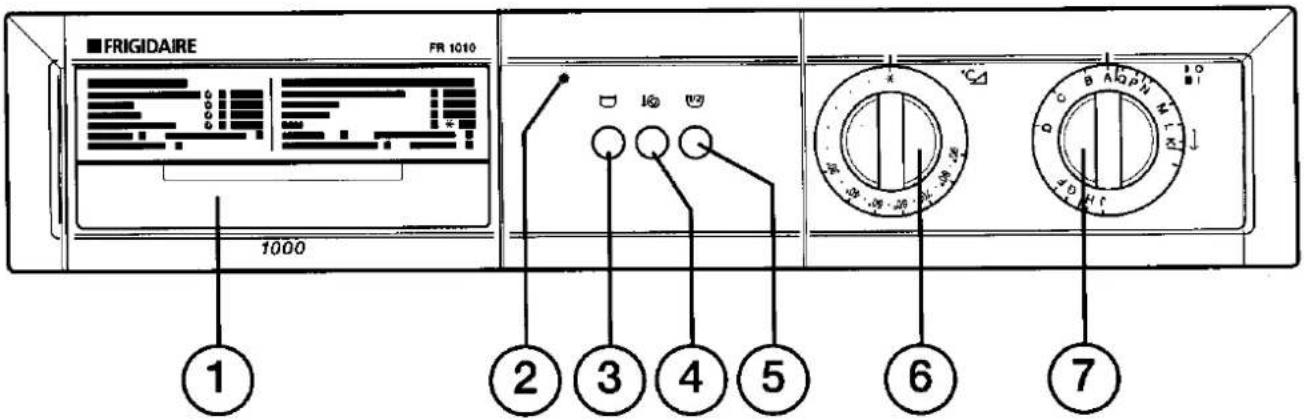 FRIGIDAIRE FR 1010 - Bedieningspaneel - 1
