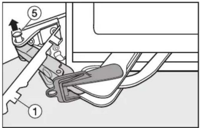 MIELE FN 14620 S - Hetverwijderenvandedeursluitings - demper - 3