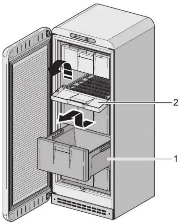SMEG CVB20RNE - Laden / Deurtjes - 1