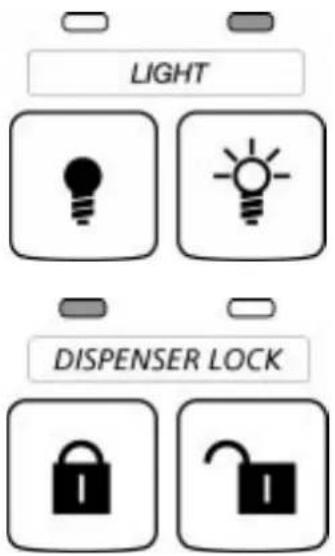 LICHT DISPENSER VERGRENDELING