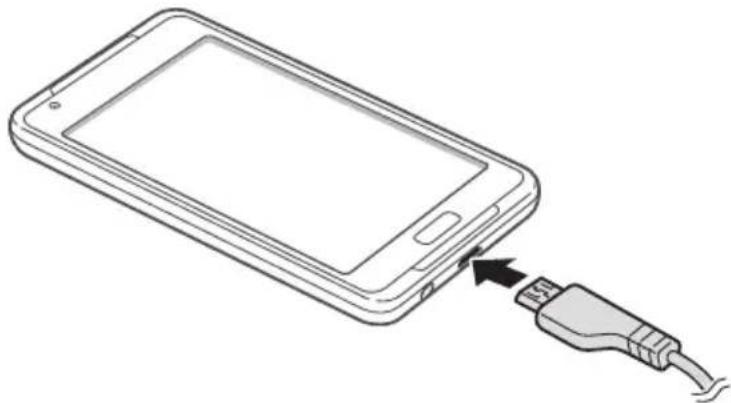 SAMSUNG Galaxy S 4.2 YP-GI1 - > Opladen met een reisadapter - 1