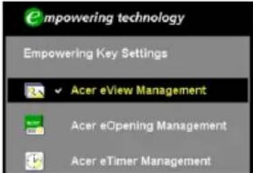 ACER P1165P - Bedieningselementen - 1