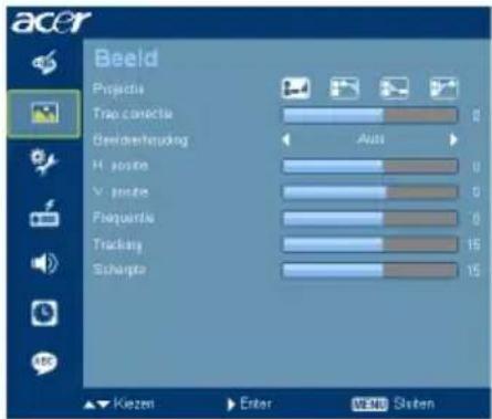 acer Beeld Projects Trip coneicle Deutschendrog Aus H. jeinde V. jeinde Frequente Tracking Schrpte 15 15 ▲ Keizen ▶ Enter ⬆EID Staten