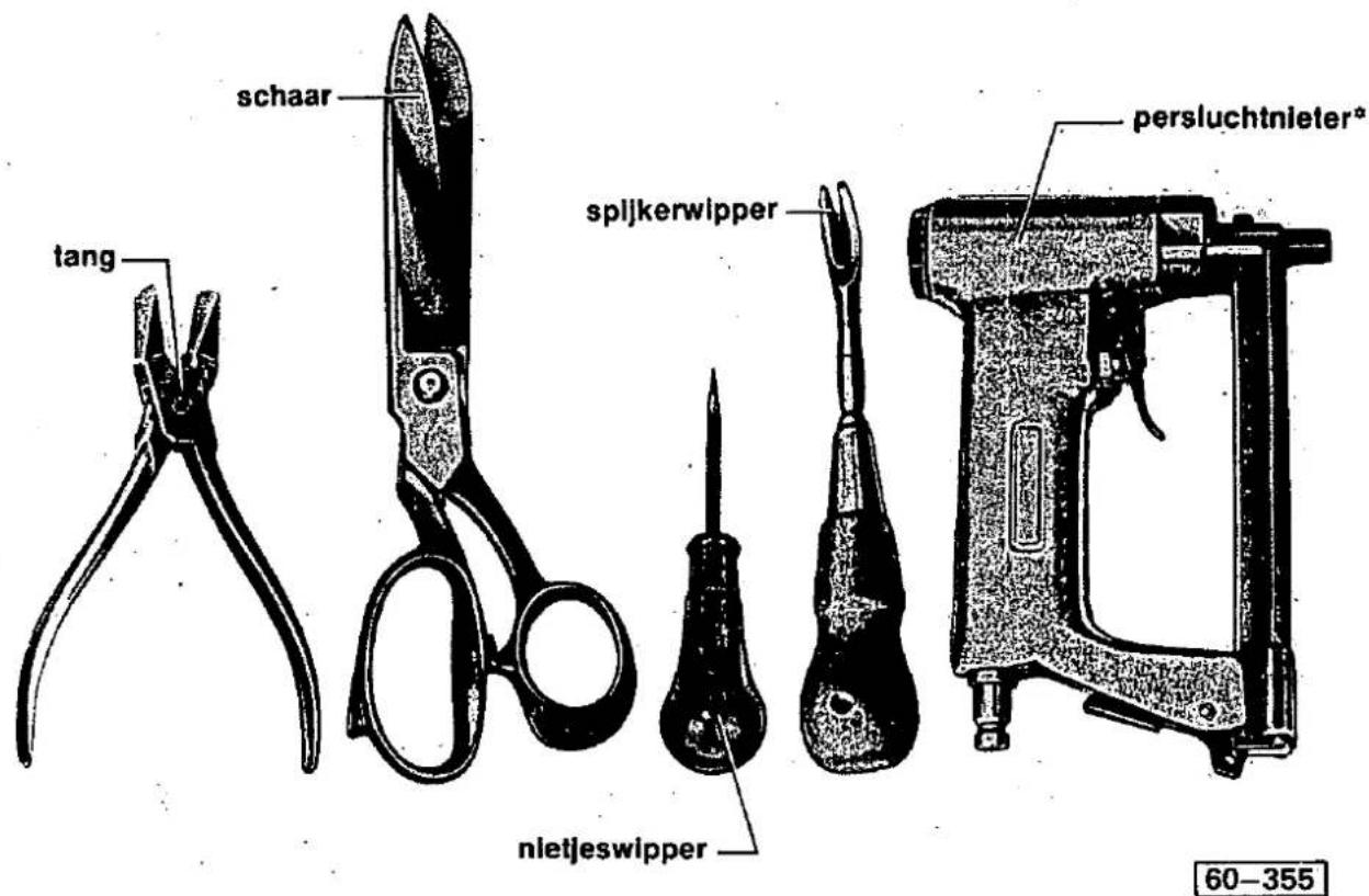 schaar tang splijkerwipper persluchtnieter* nietjeswipper 60-355